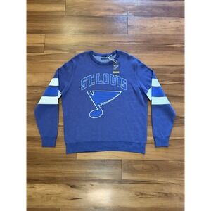 STL Authentics 2Lu St. Louis Blues Sweater NHL Hockey NWT Women's Size 2XL XXL